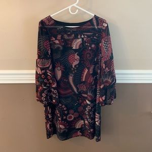 Ann Taylor Loft floral print dress (sz med)